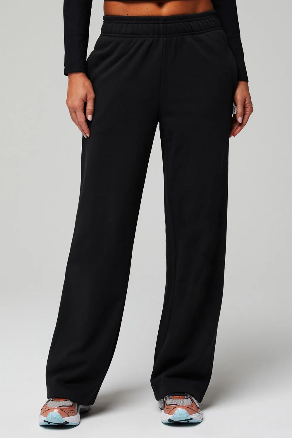 Year Round Terry Wide Leg Sweatpant | Fabletics - North America