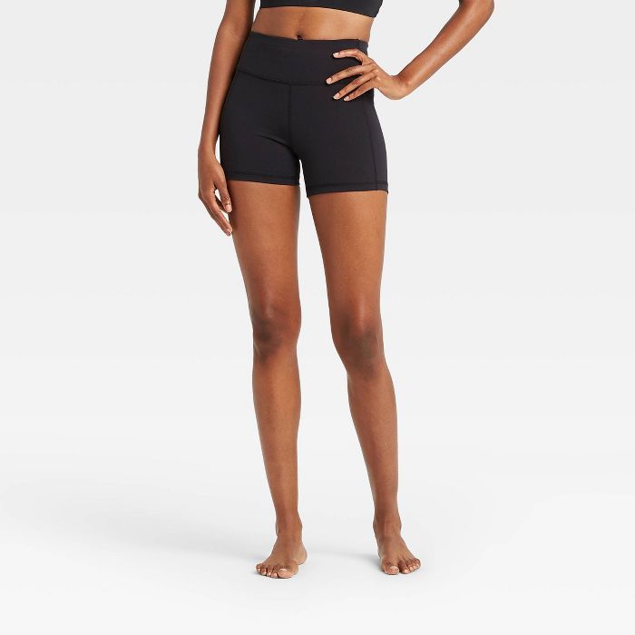 Women's Contour Power Waist Mid-Rise Shorts 4" - All in Motion™ | Target