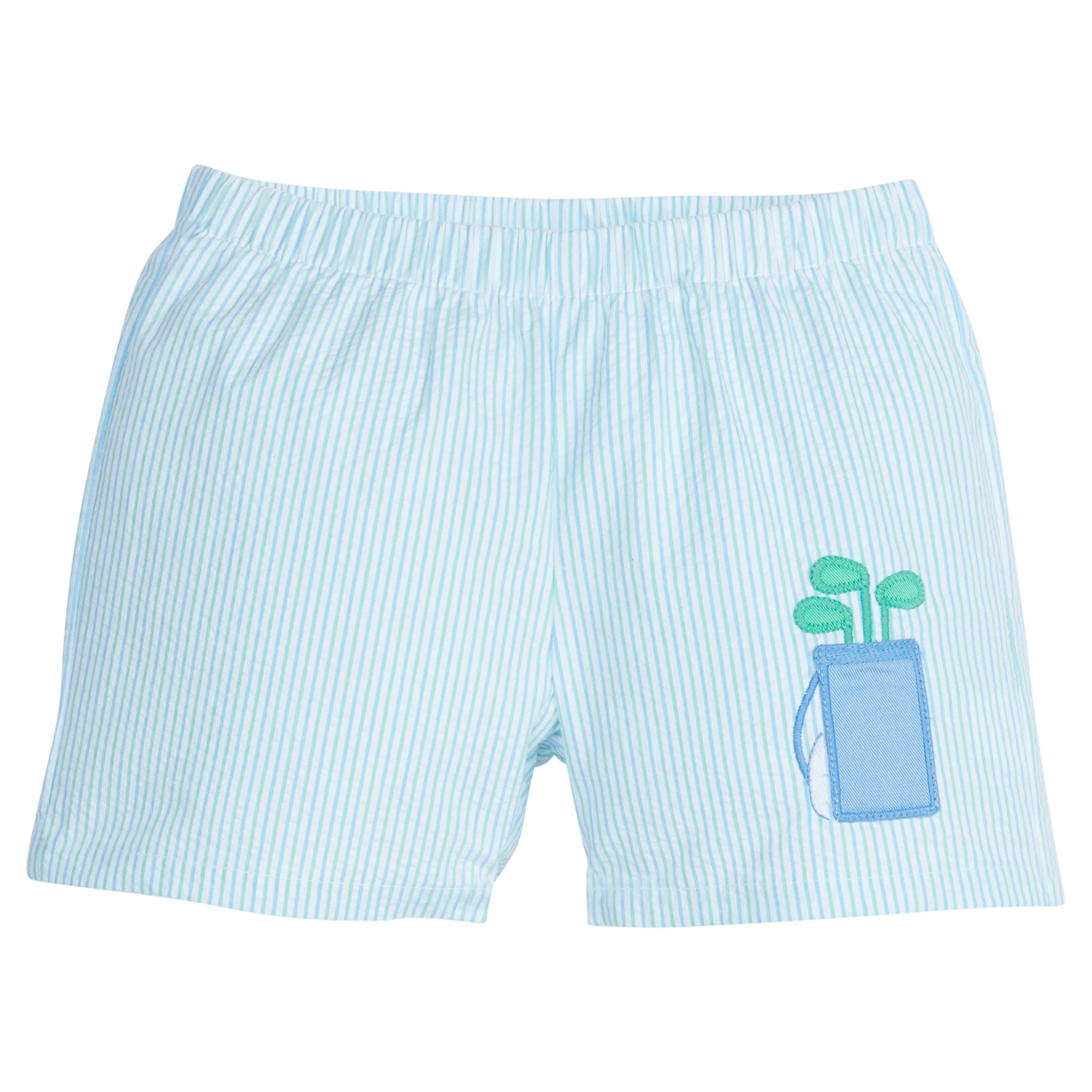 Little English Applique Basic Short- Golf | JoJo Mommy