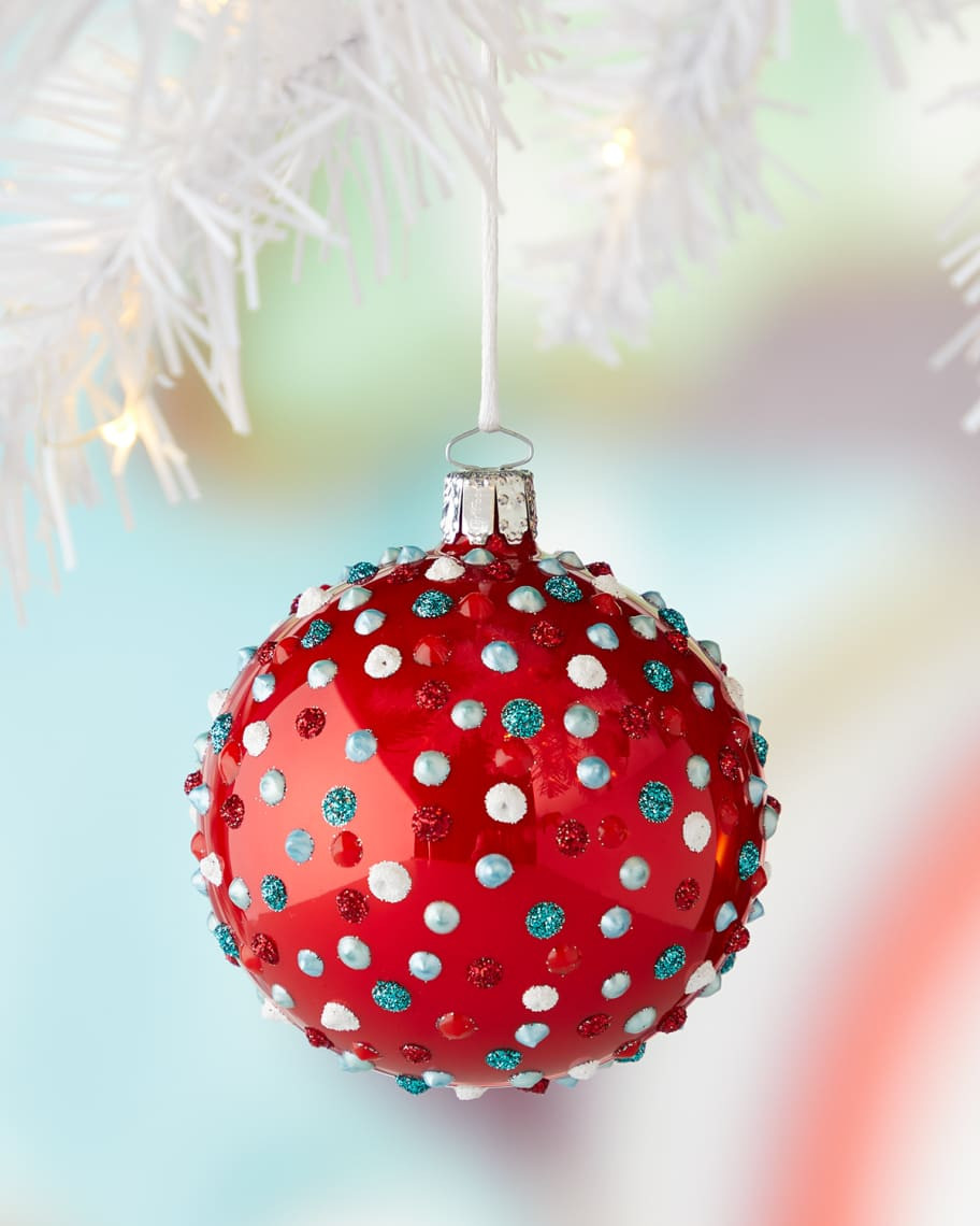 Neiman Marcus 8cm Ball Red Opal Christmas Ornament | Neiman Marcus