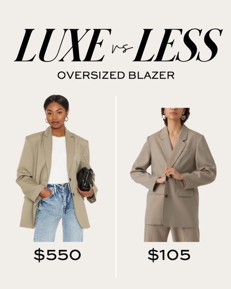 Save or splurge / luxe or less oversized blazer
Anine bing blazer similar

#LTKworkwear #LTKSeasonal #LTKstyletip