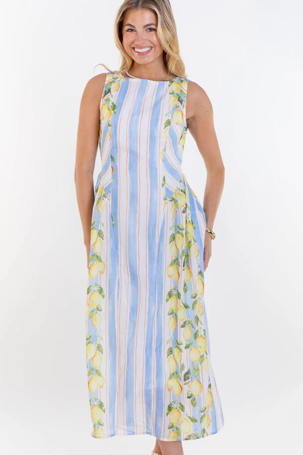 Pretty Looks Good On You Blue Midi Dress | The Mint Julep Boutique