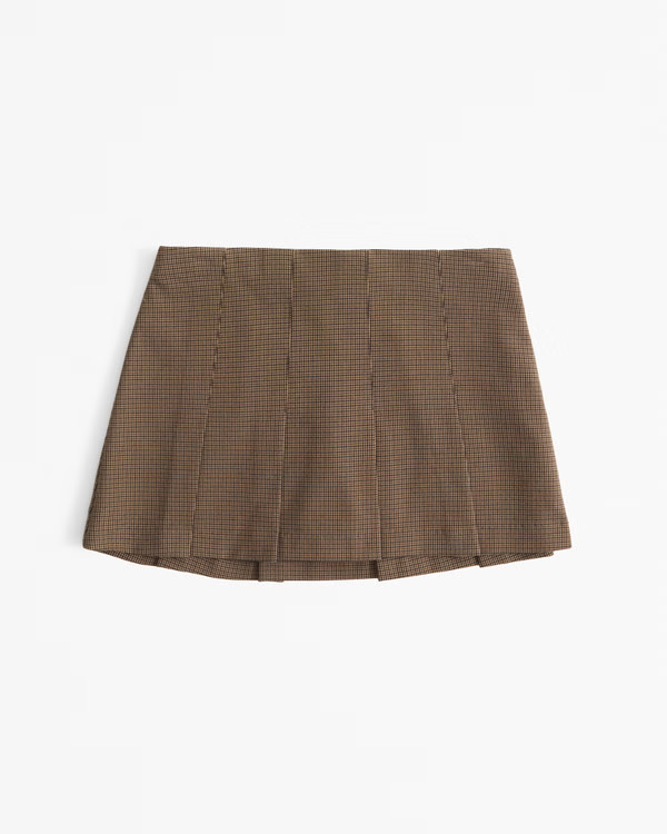 Women's Mid Rise Pleated Mini Skort | Women's Clearance | Abercrombie.com | Abercrombie & Fitch (US)