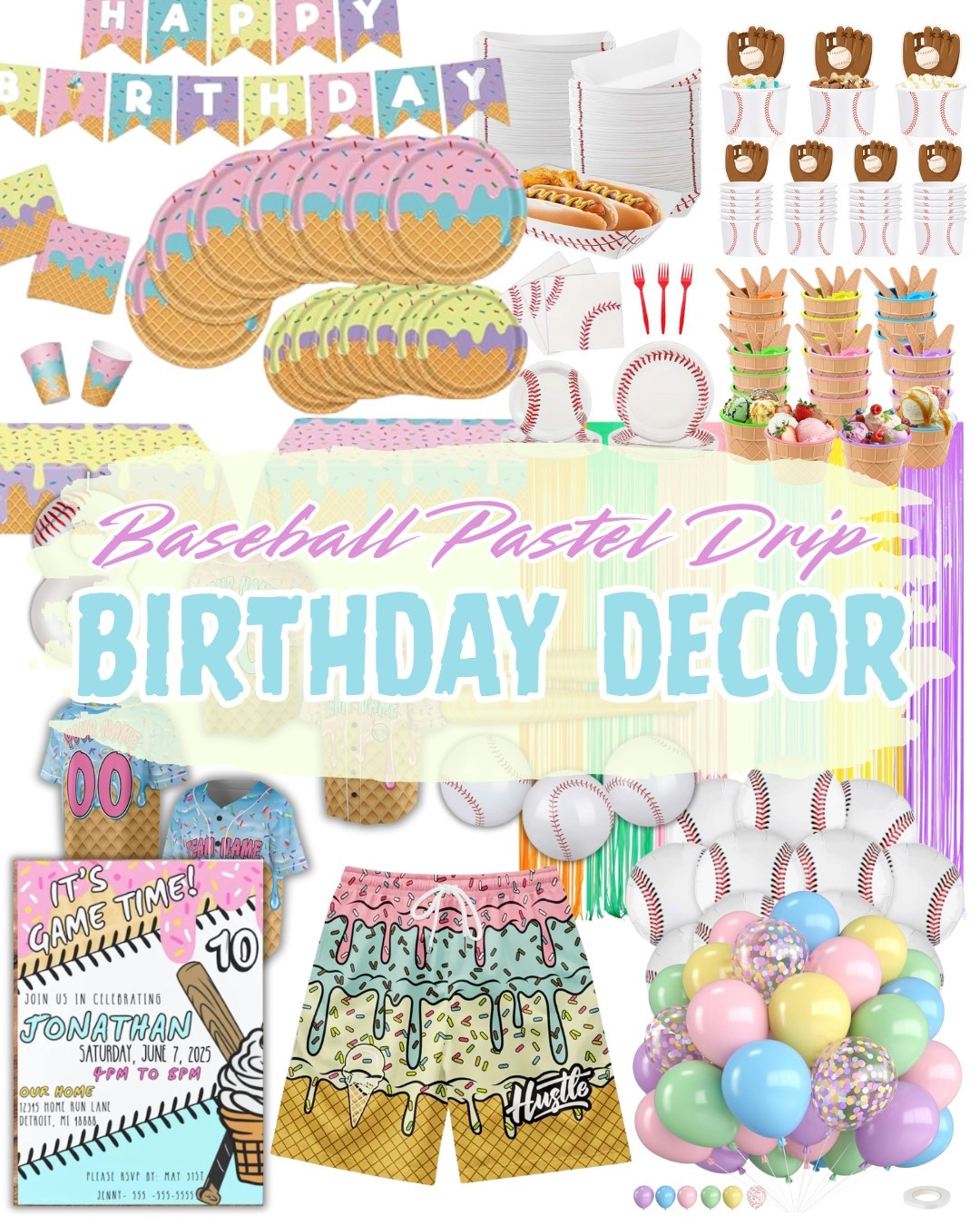 Baseball but make it sweet! This pastel drip party setup is a total home run!”
#PastelBirthday #BaseballParty #PartyDecorGoals #BirthdayInspo #TikTokPartyFinds #IceCreamTheme #HomerunVibes

#LTKSaleAlert #LTKKids #LTKStyleTip