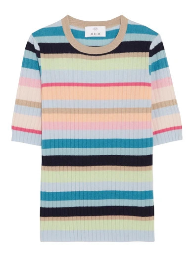 Ribbed striped cashmere top | NET-A-PORTER (UK & EU)