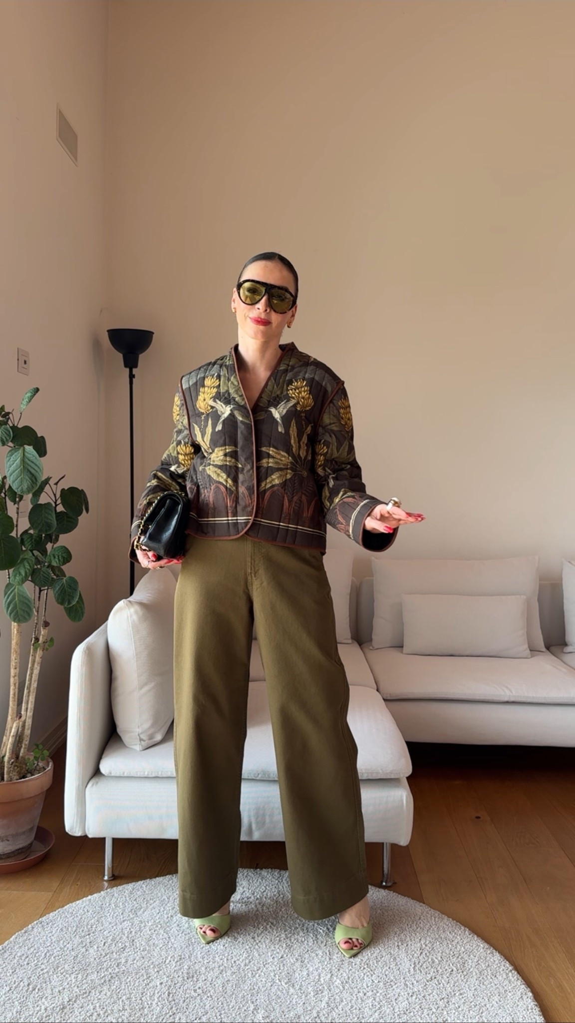 Green pants, printed jacket outfit 🌱

Statement piece balanced with neutral tones. A perfect mix of color and structure that makes the outfit stand out without being too much.

Jacket size M,  trousers 36 (UK 8 / US 4)

🔎 statement outfit, green outfit, spring fashion, chic outfit, elevated casual, fashion outfit

#LTKuk #LTKeurope #LTKspring

#LTKootd #LTKgrwm