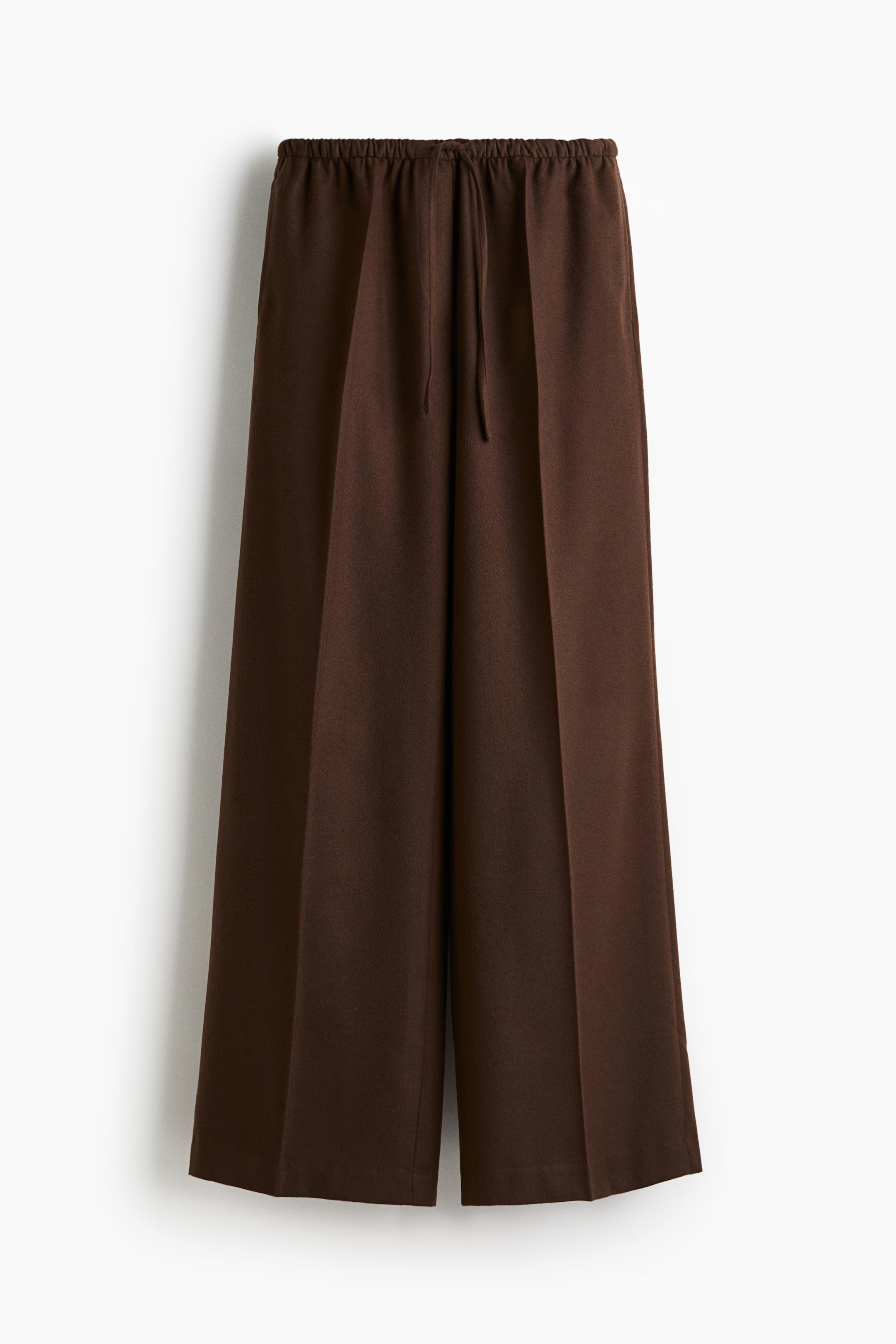 Drawstring trousers - Dark brown - Ladies | H&M GB | H&M (UK, MY, IN, SG, PH, TW, HK)