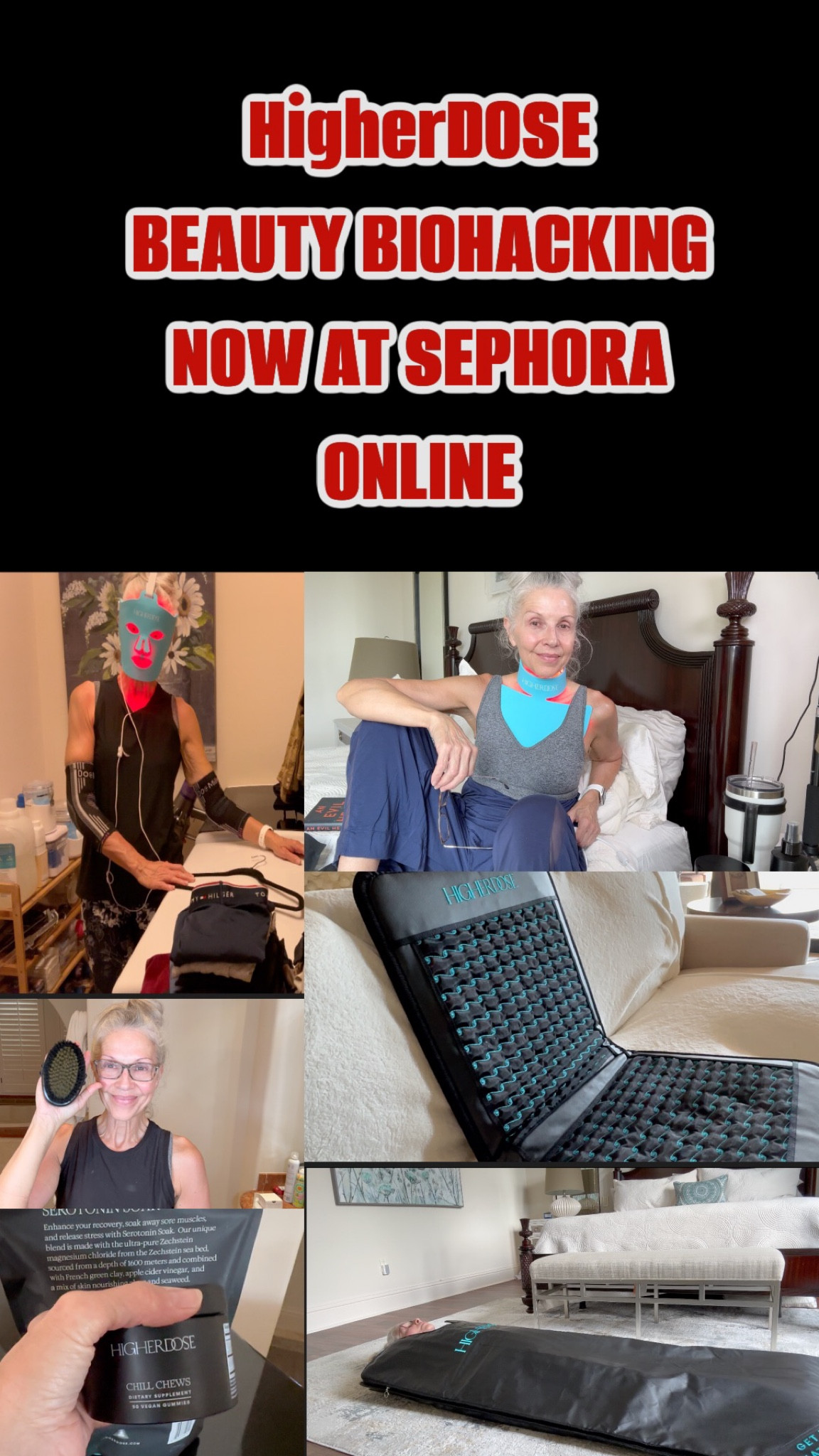 Whether it’s Red light therapy for face/ neck, or a sweat session in the @HigherDOSE infrared sauna blanket… you can get all your beauty biohacking now @Sephora online. Check out all the HigherDOSE products… here are a few I share in today’s YouTube video! #ad #gethighnaturally #higherDOSE #sephora #beautybiohacking #pemfgomat

#LTKfitness #LTKover40 #LTKbeauty
