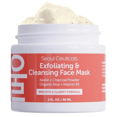 Seoul Ceuticals Korean Skin Care Exfoliating Cleansing Face Scrub Mask Cream - Korean Face Mask Skincare Korean Beauty Face Masks, 2oz | Target