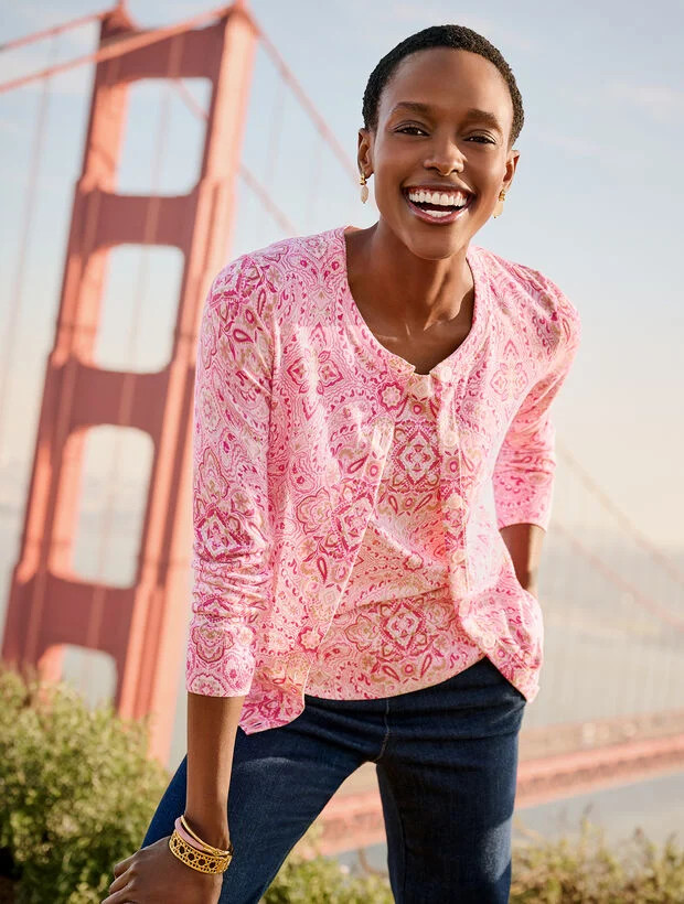 Charming Cardigan - Medallion Paisley | Talbots