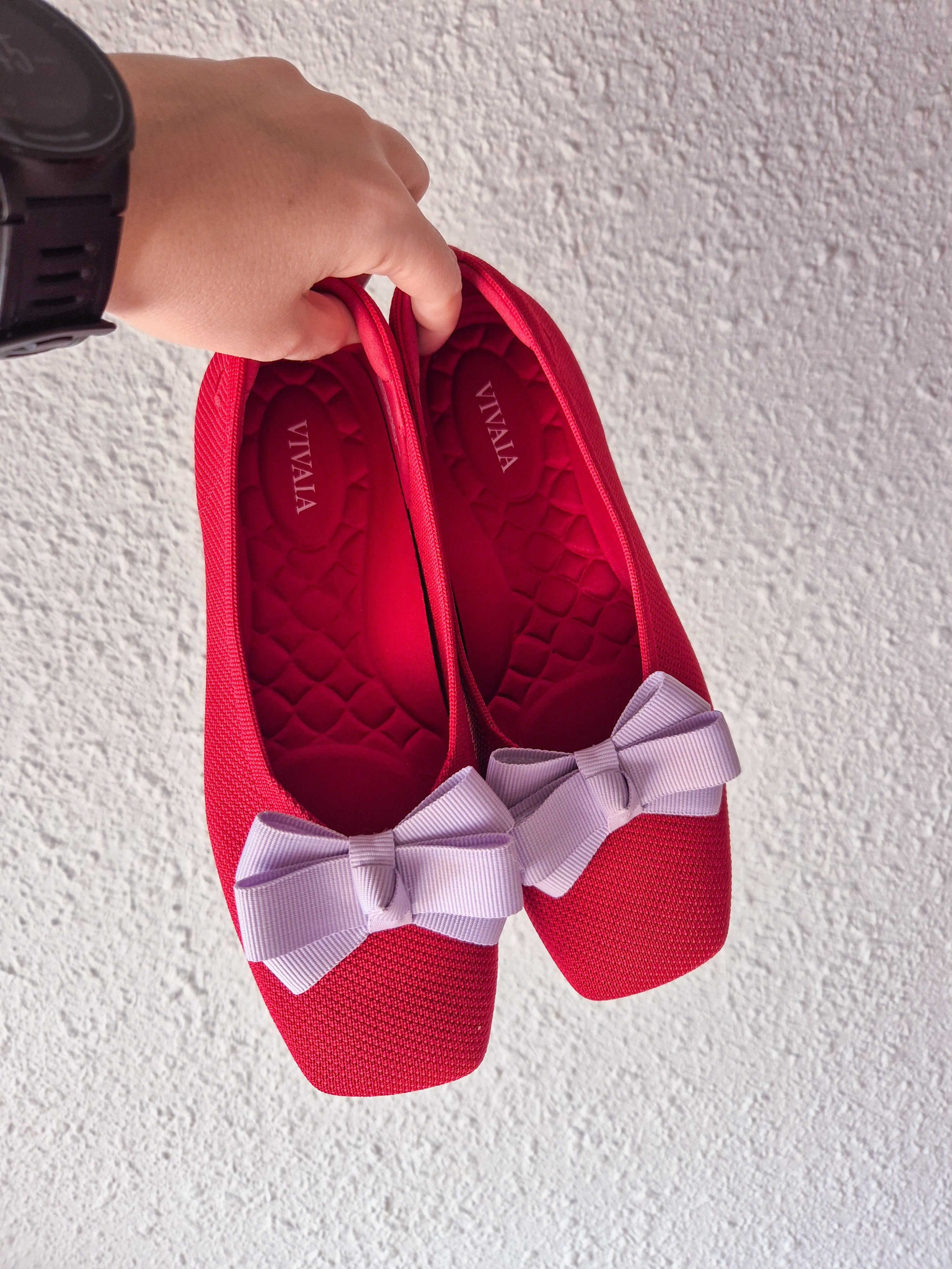 Spring red square toe sustainable flats for women with removable bows.Use code VKRISTINE to save up.

#LTKPetite #LTKootd #LTKgrwm