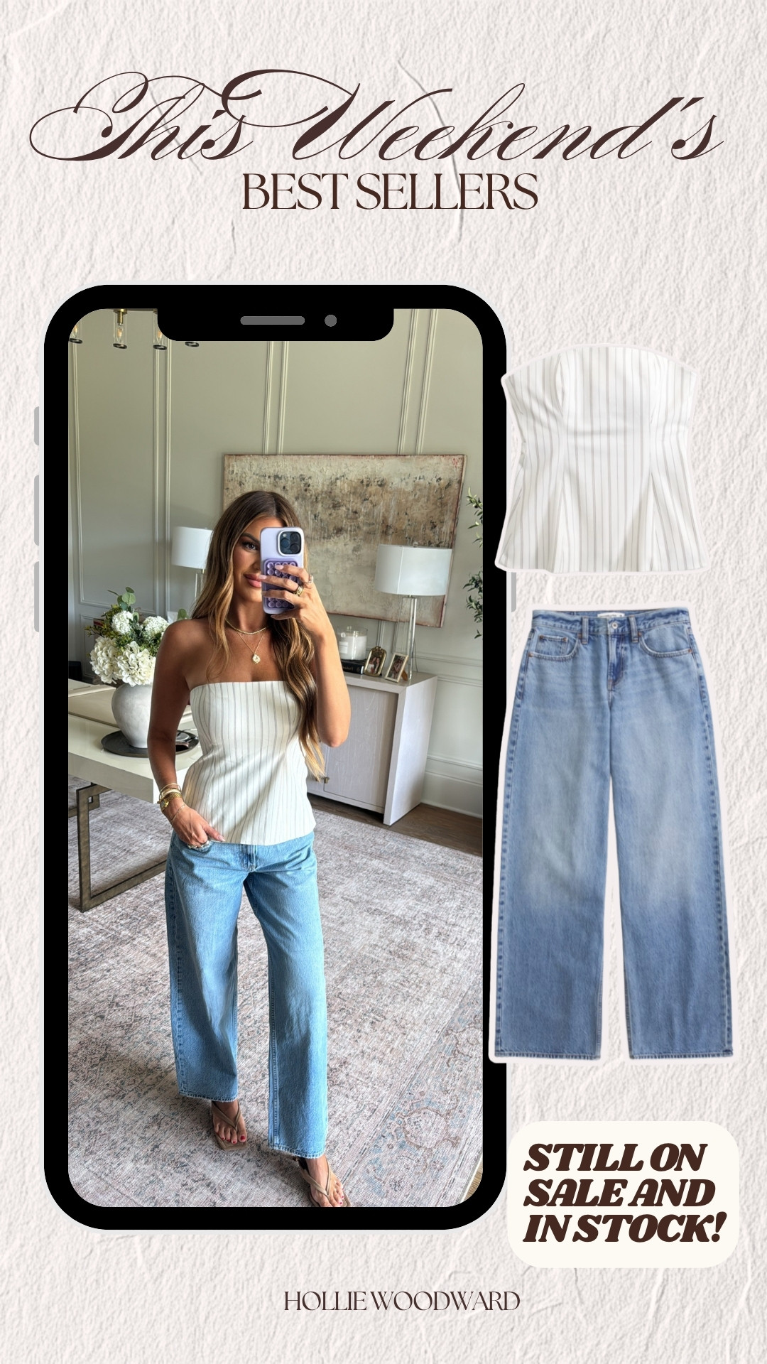 wearing a small top and 27 in the jeans! 

 #LTKSaleAlert