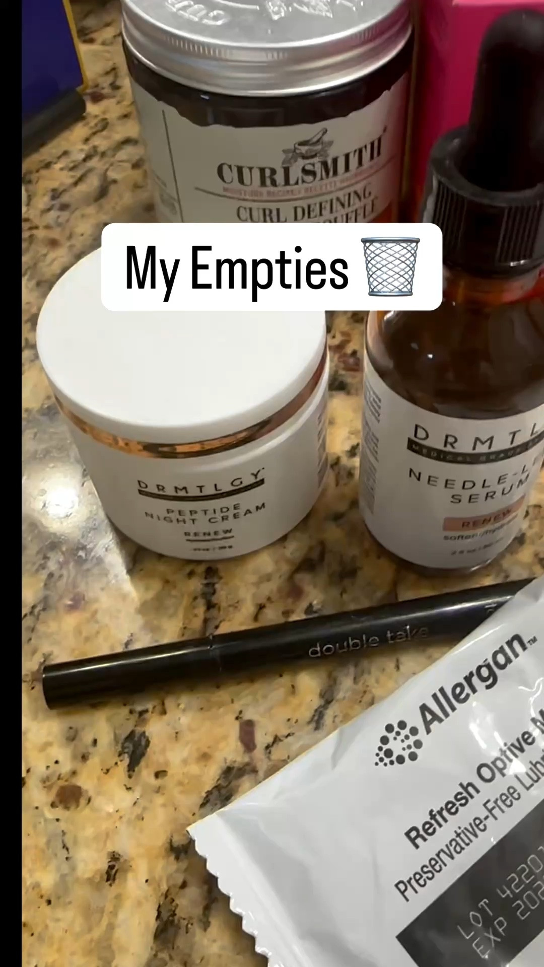 Empties from my bathroom counter - all already replaced except for the Curlsmith … waiting on a sale.   💁🏼‍♀️

#LTKBeauty #LTKvlog #LTKOver40