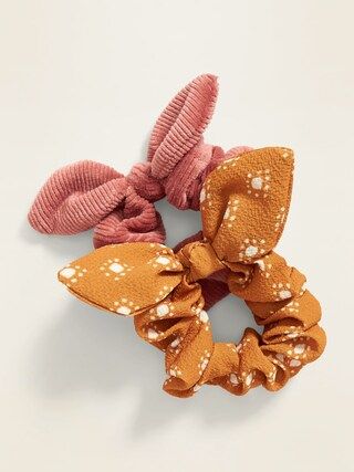 Bow-Tie Scrunchie 2-Pack For Women | Old Navy (US)
