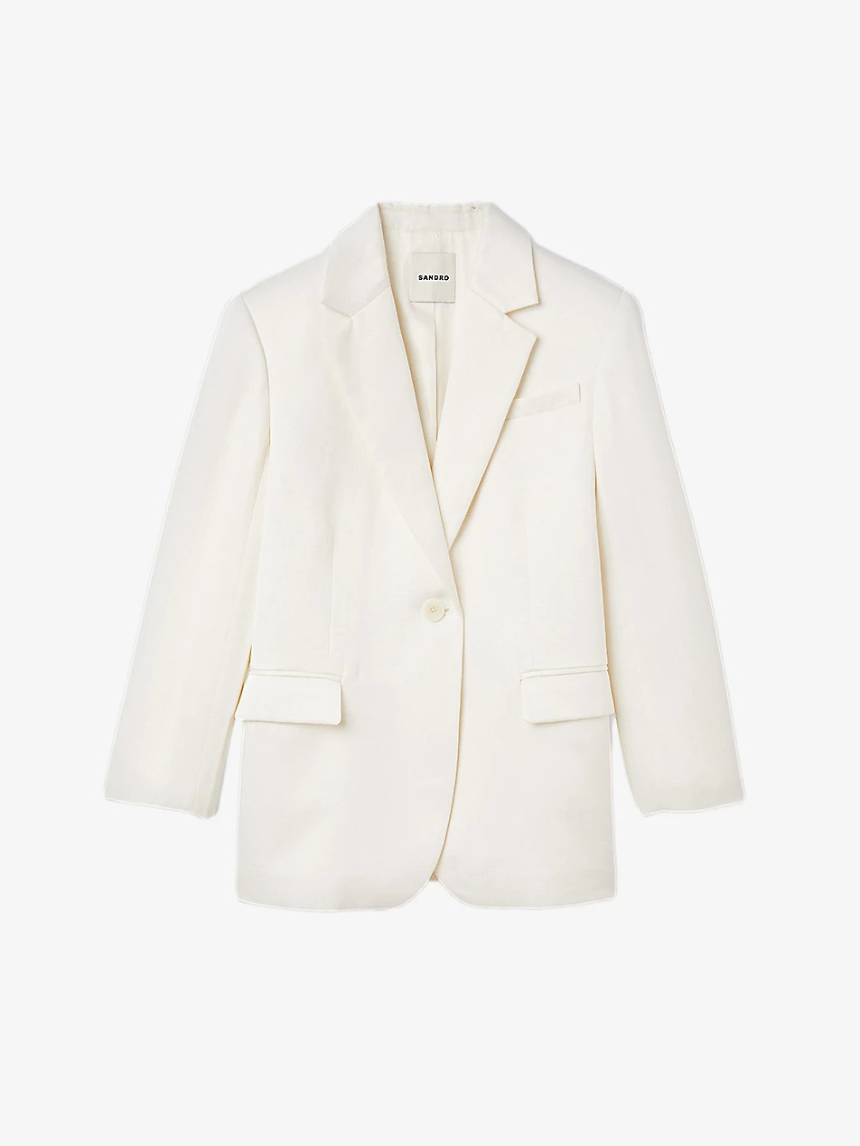 Single-breasted woven blazer | Selfridges