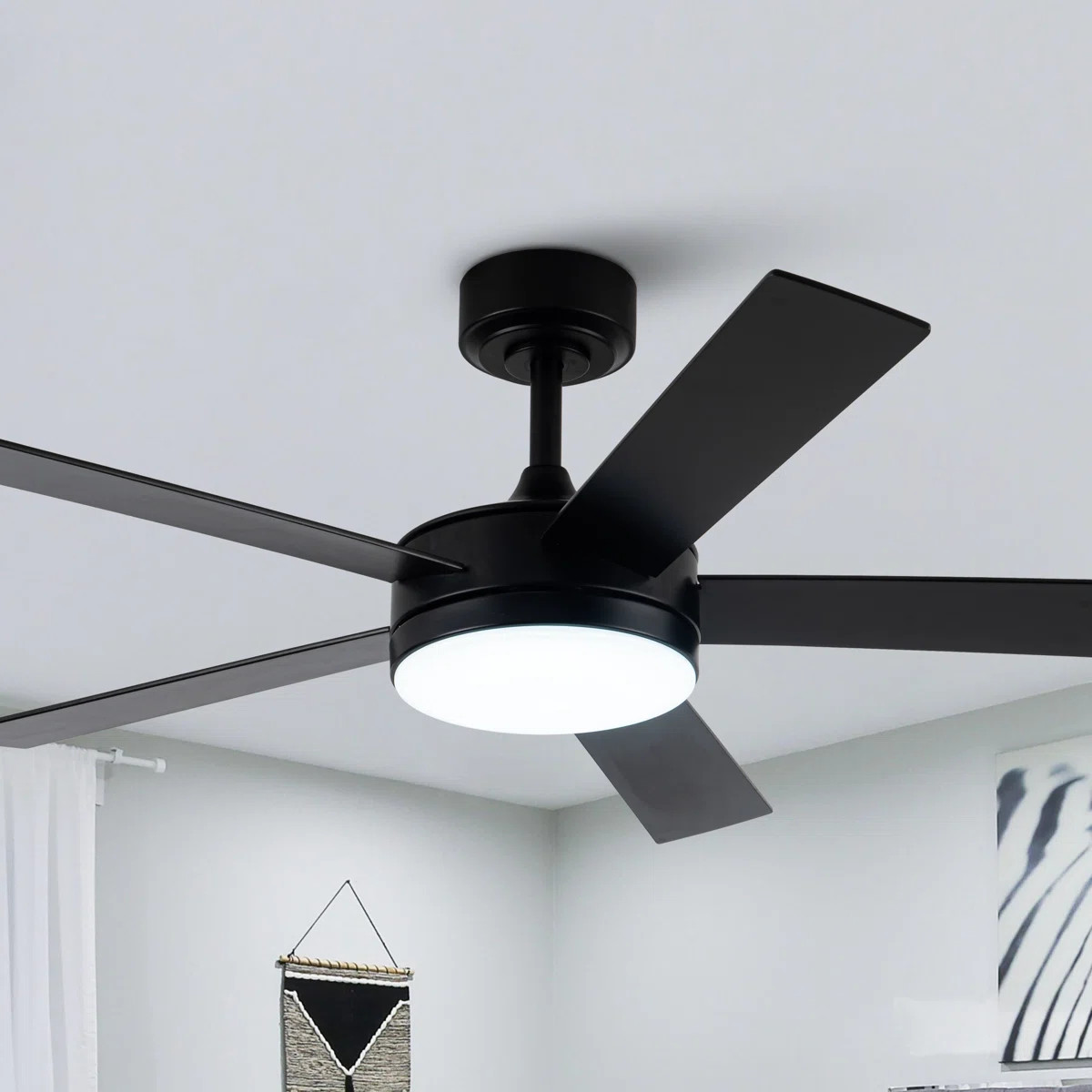 Vaczon 48" 5 - Blade Modern Ceiling Fan with LED Lights and Remote Control & Reviews | Wayfair | Wayfair North America