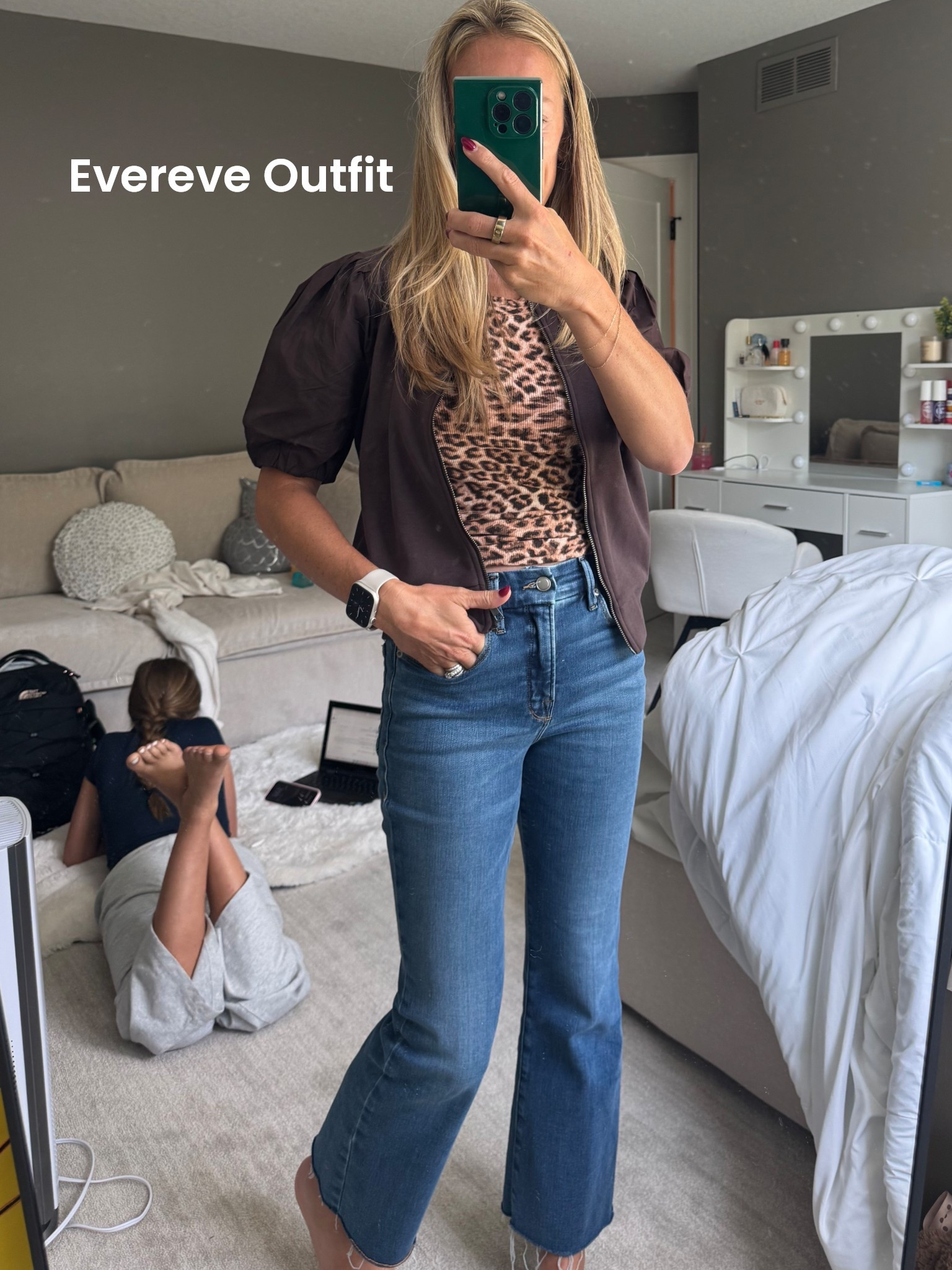 When I am not in leggings you can find me in Good American Jeans and my fave tank from Evereve! Topped off with the cutest zip up - perfect for dressed up or casual.  Loved how comfy and put together I felt!

#LTKStyleTip #LTKFallSale #LTKPetite