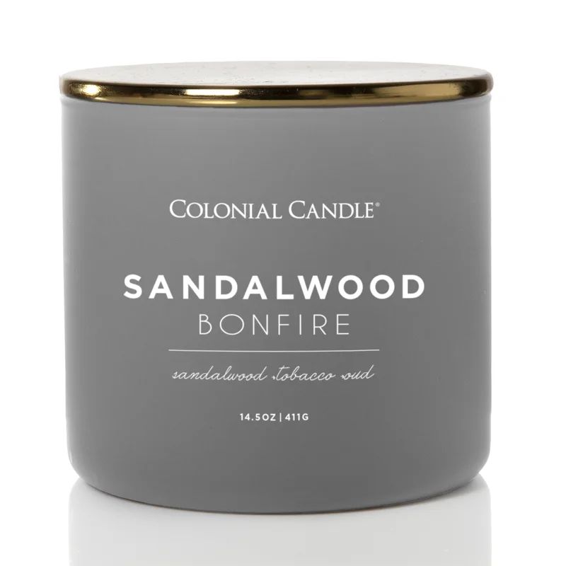 Pop of Color Sandalwood Bonfire Scented Jar Candle | Wayfair North America