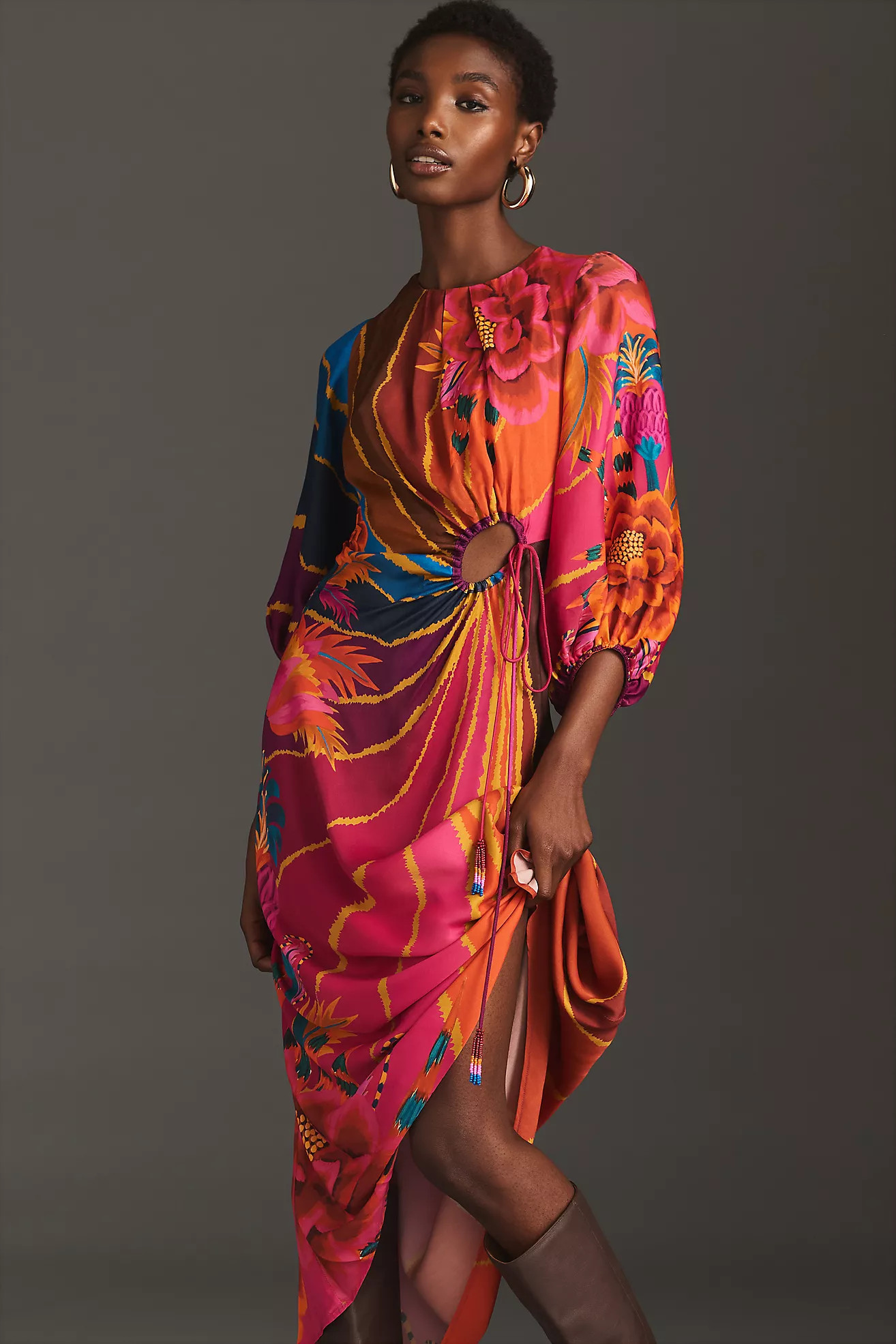 Farm Rio Puff-Sleeve Dress | Anthropologie (US)