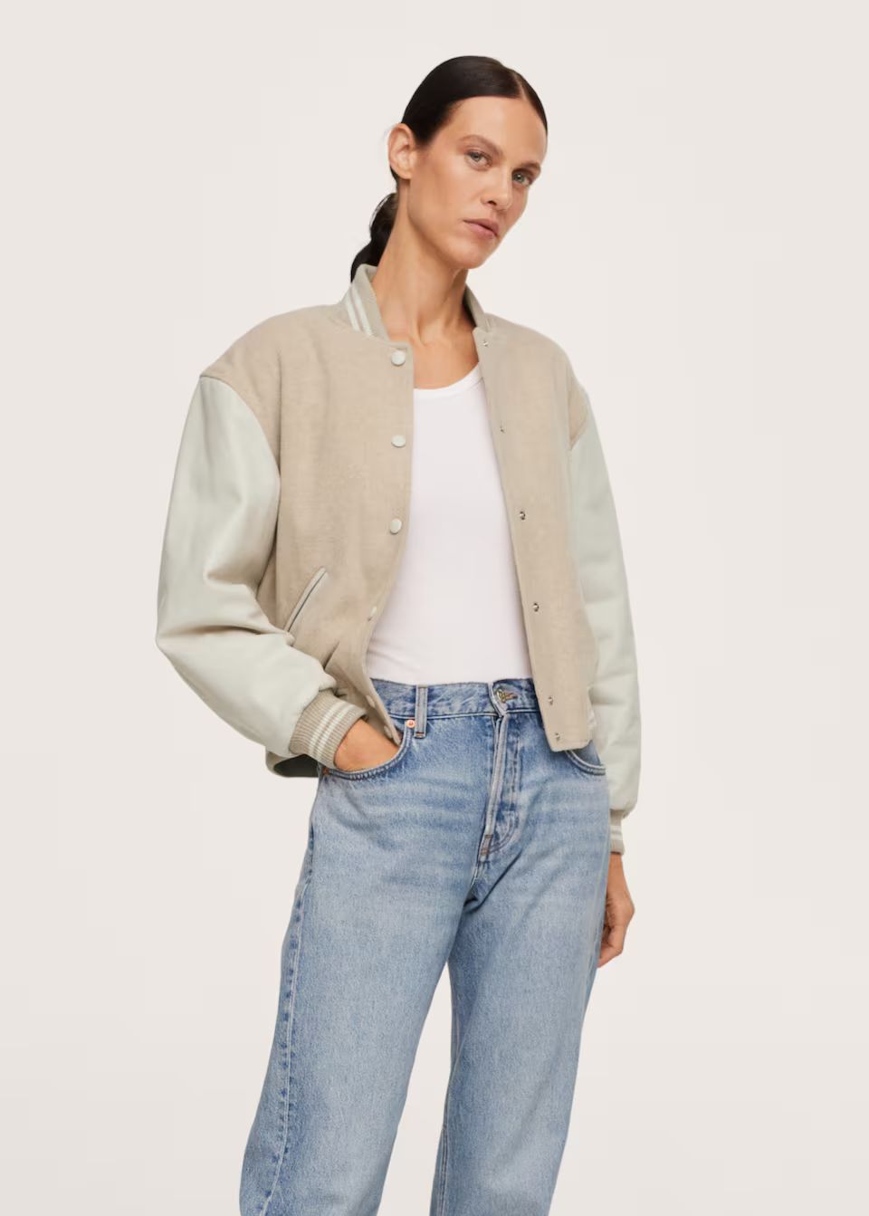 Wool bomber jacket | MANGO (US)