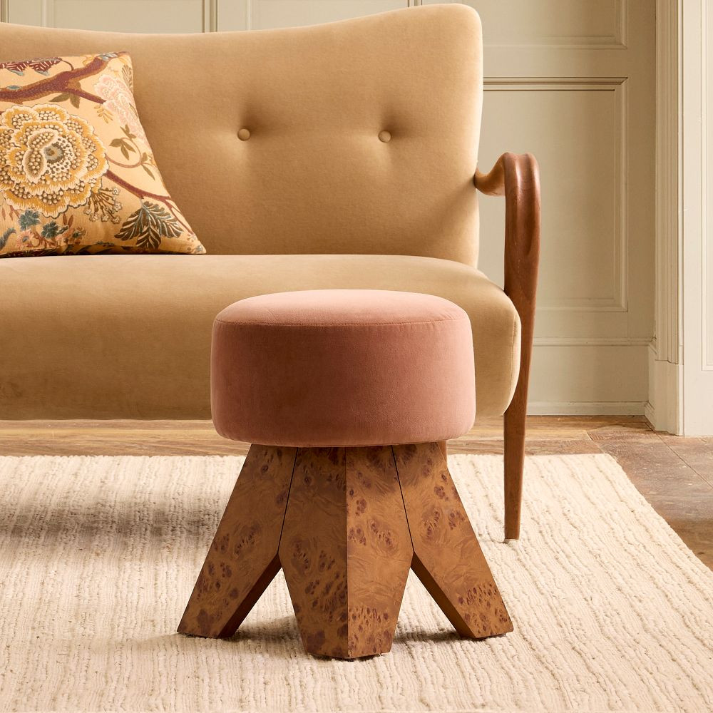 Pierce &amp; Ward Swivel Vanity Stool | West Elm (US)