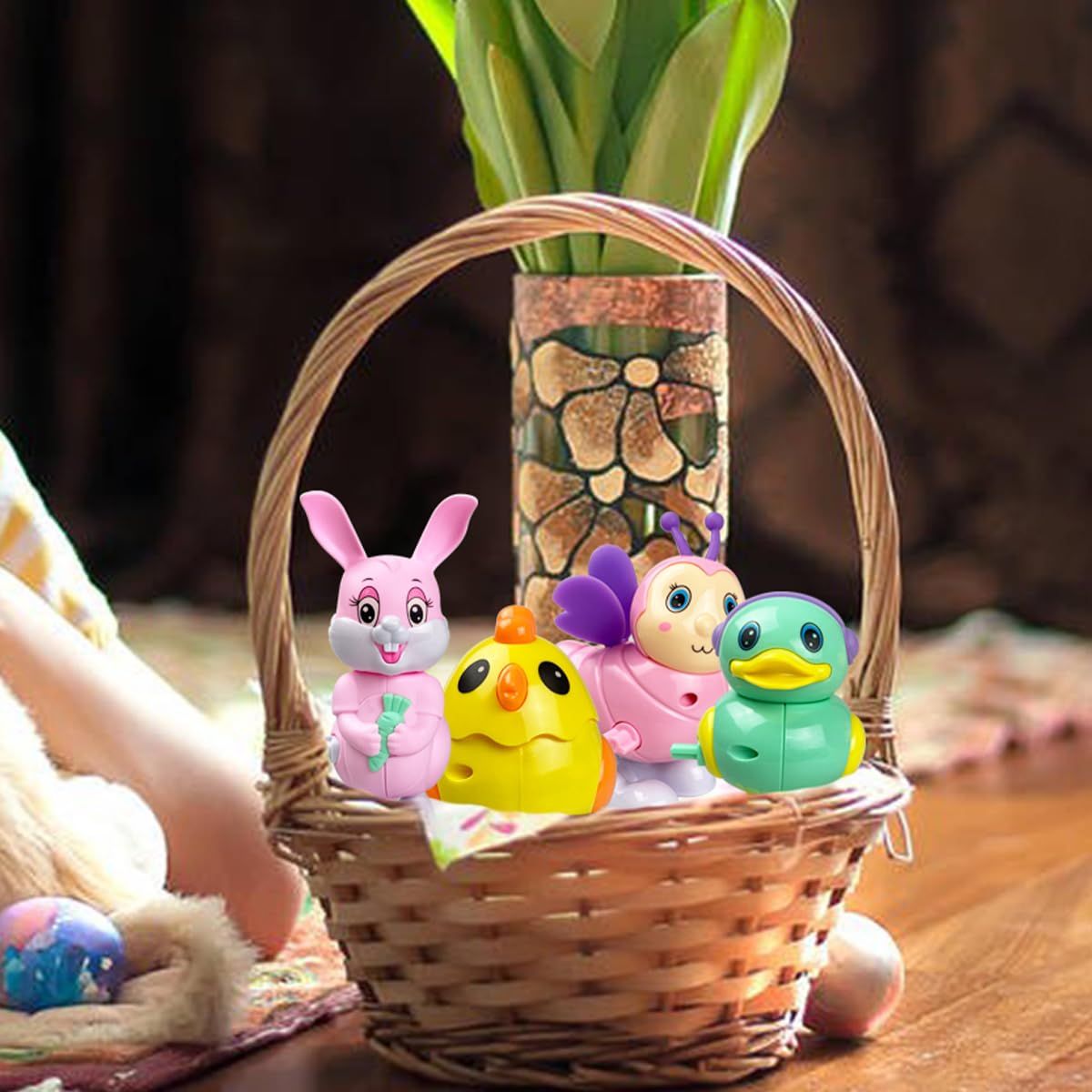 Anditoy 6 Pack Easter Wind up Toys for Kids Boys Girls Toddlers Easter Basket Stuffers Fillers Gi... | Amazon (US)