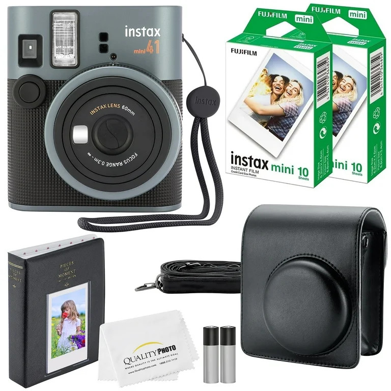 Fujifilm Instax Mini 41 Instant Camera + 20 Prints + Camera Case + Album and Quality Photo Microf... | Walmart (US)