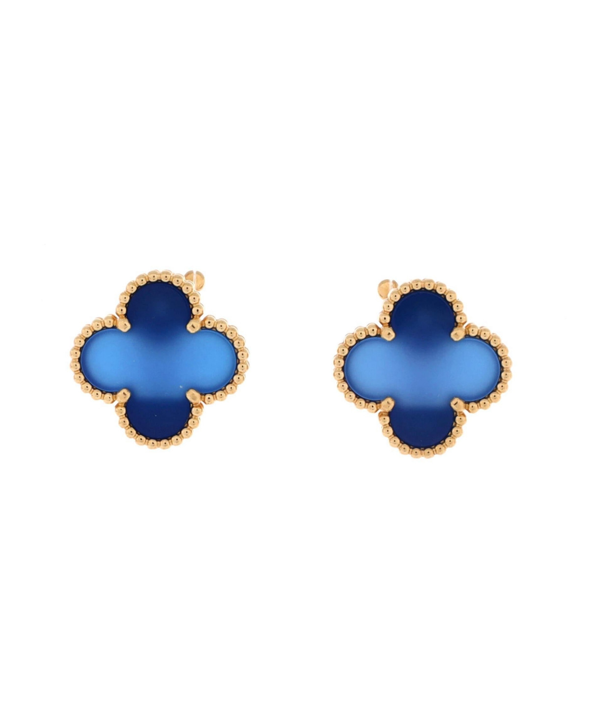 Pre-Owned Van Cleef & Arpels Vintage Alhambra Earrings - 18k yellow gold | Macy's