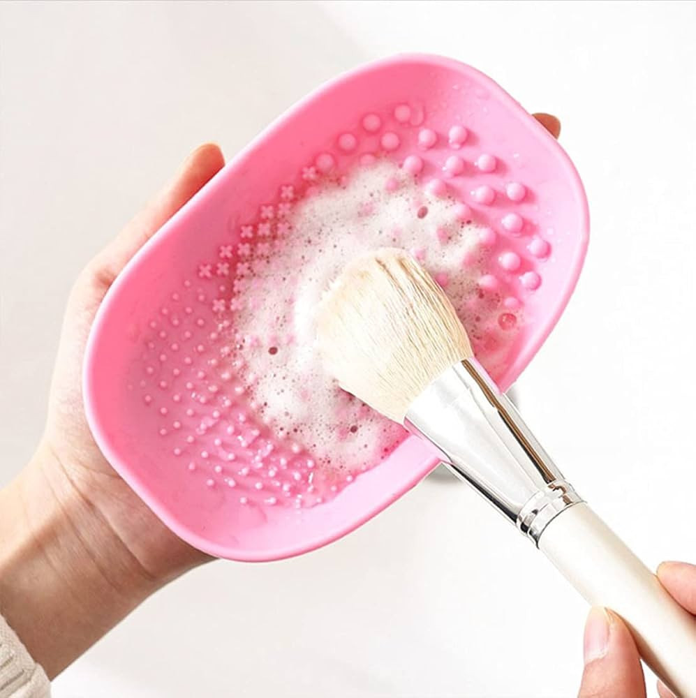 AHPIPIL Silicon Makeup Brush Cleaning Mat Makeup Brush Cleaner Pad Cosmetic Brush Cleaning Mat Po... | Amazon (US)