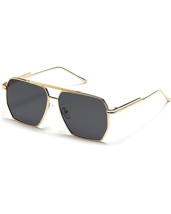 Palarado Trendy Vintage Retro 70s Oversized Square Aviator Sunglasses for Women Men Cool Shades M... | Amazon (US)
