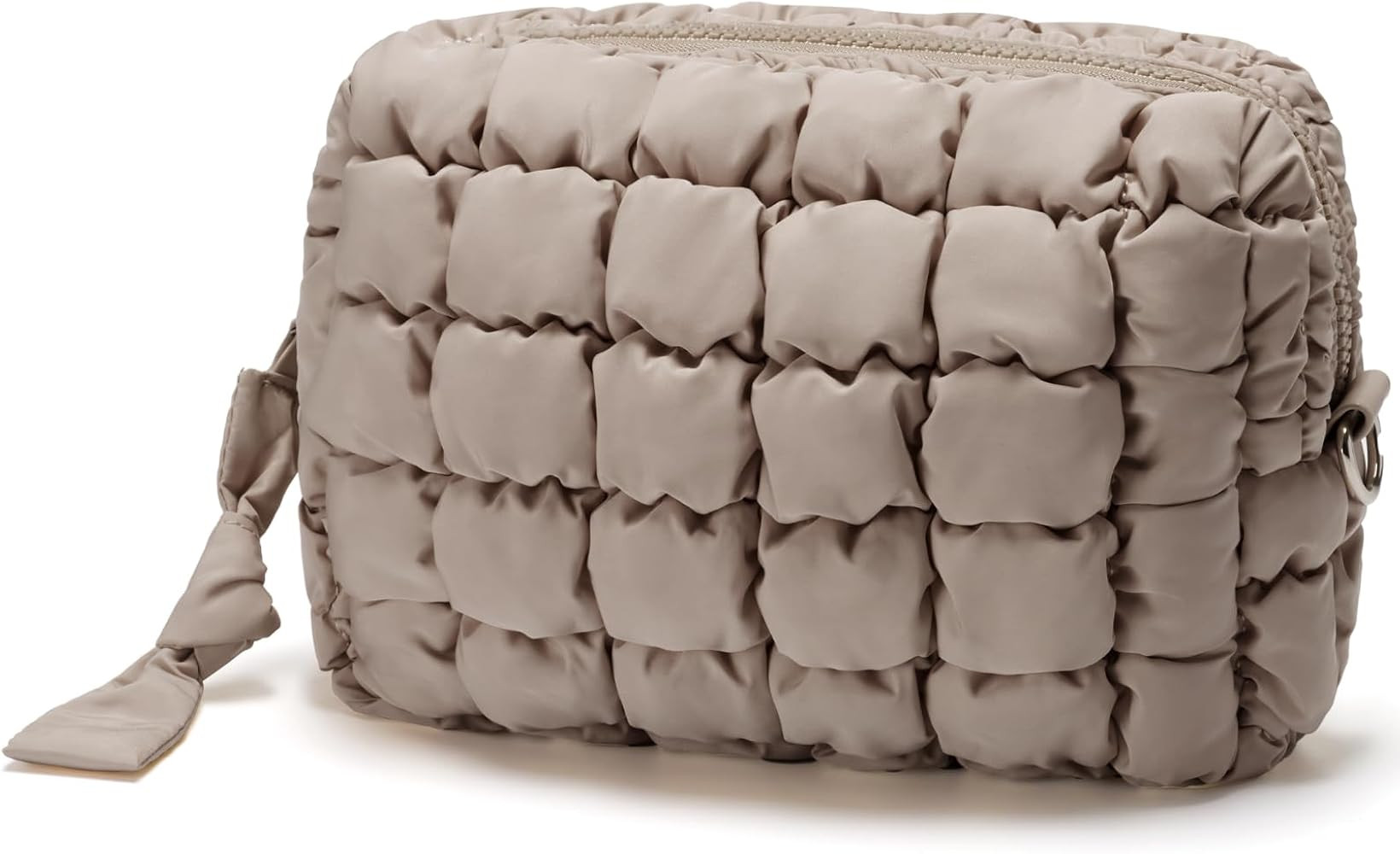 Unilily Quilted Makeup Bag Puffy Cosmetic Bag Cute Puffer Travel Toiletry Bag for Women, Large Ma... | Amazon (US)
