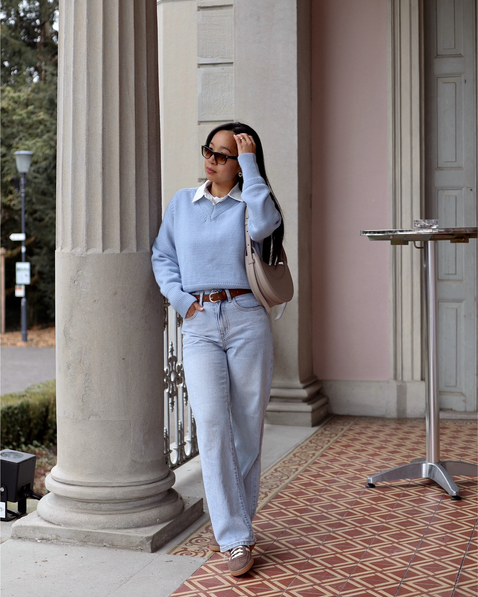 All blue and brown spring outfit

#LTKPetite #LTKStyleTip #LTKFindsUnder50