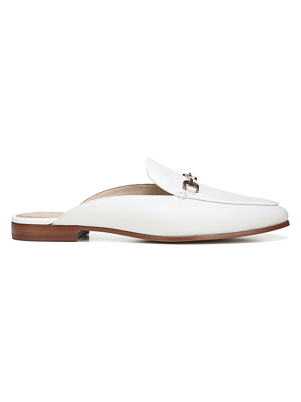 Sam Edelman Women's Linnie Leather Loafer Mules - White - Size 10 | Saks Fifth Avenue