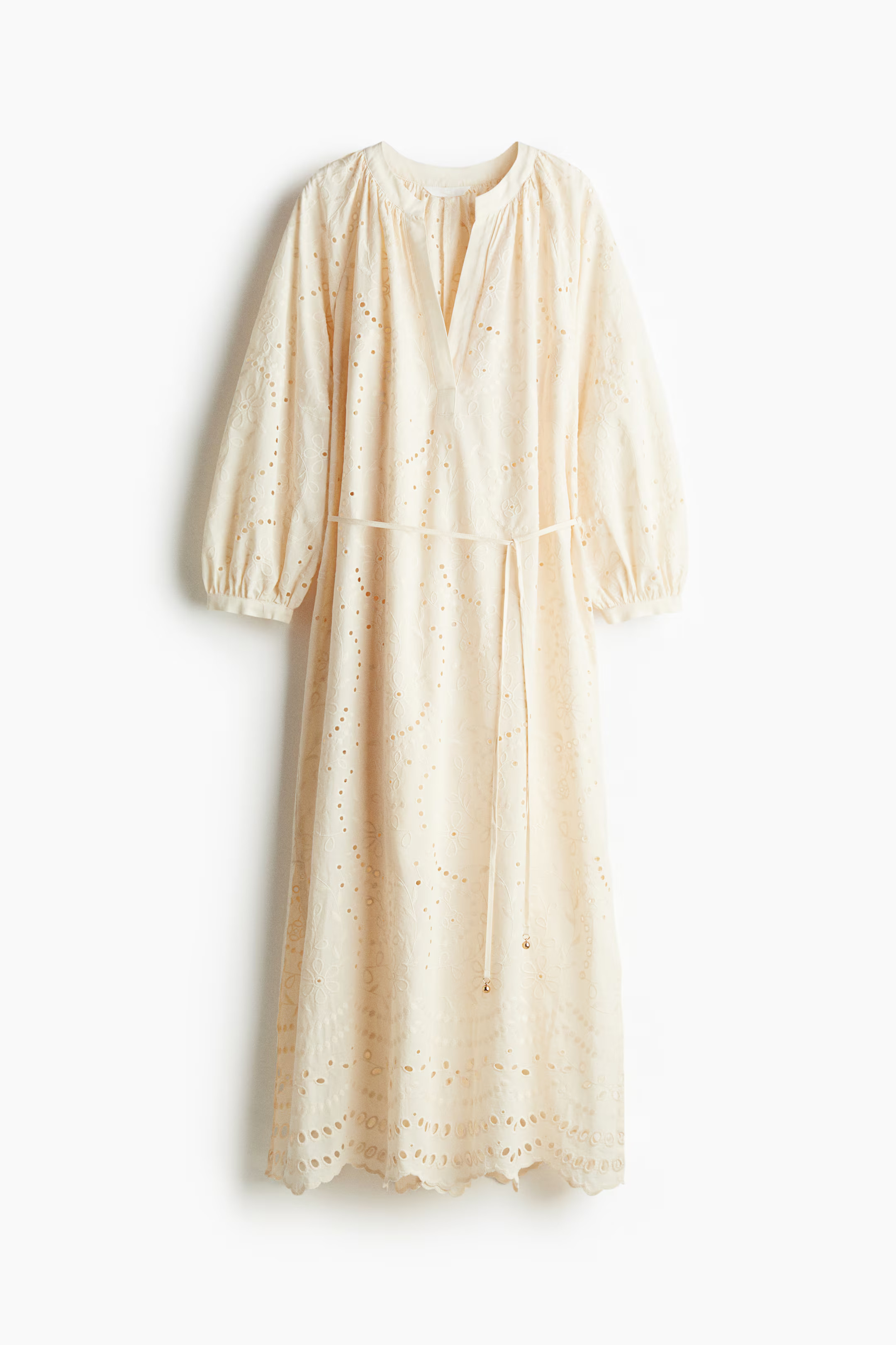 Broderie anglaise tie-belt dress | H&M (UK, MY, IN, SG, PH, TW, HK)