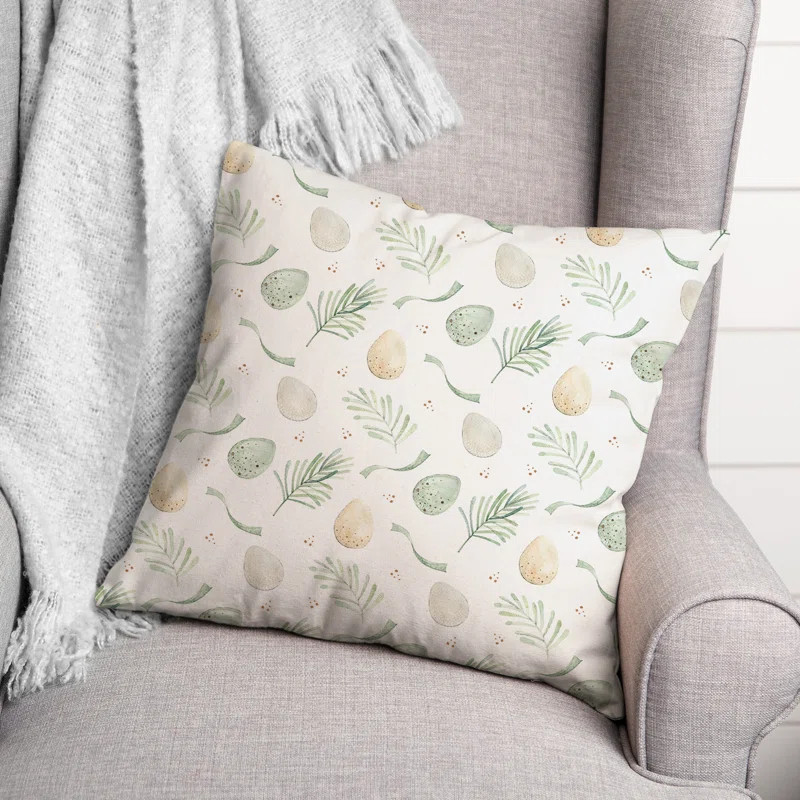 Annoeska Easter Eggs Ribbons Square Pillow Cover & Insert | Wayfair North America