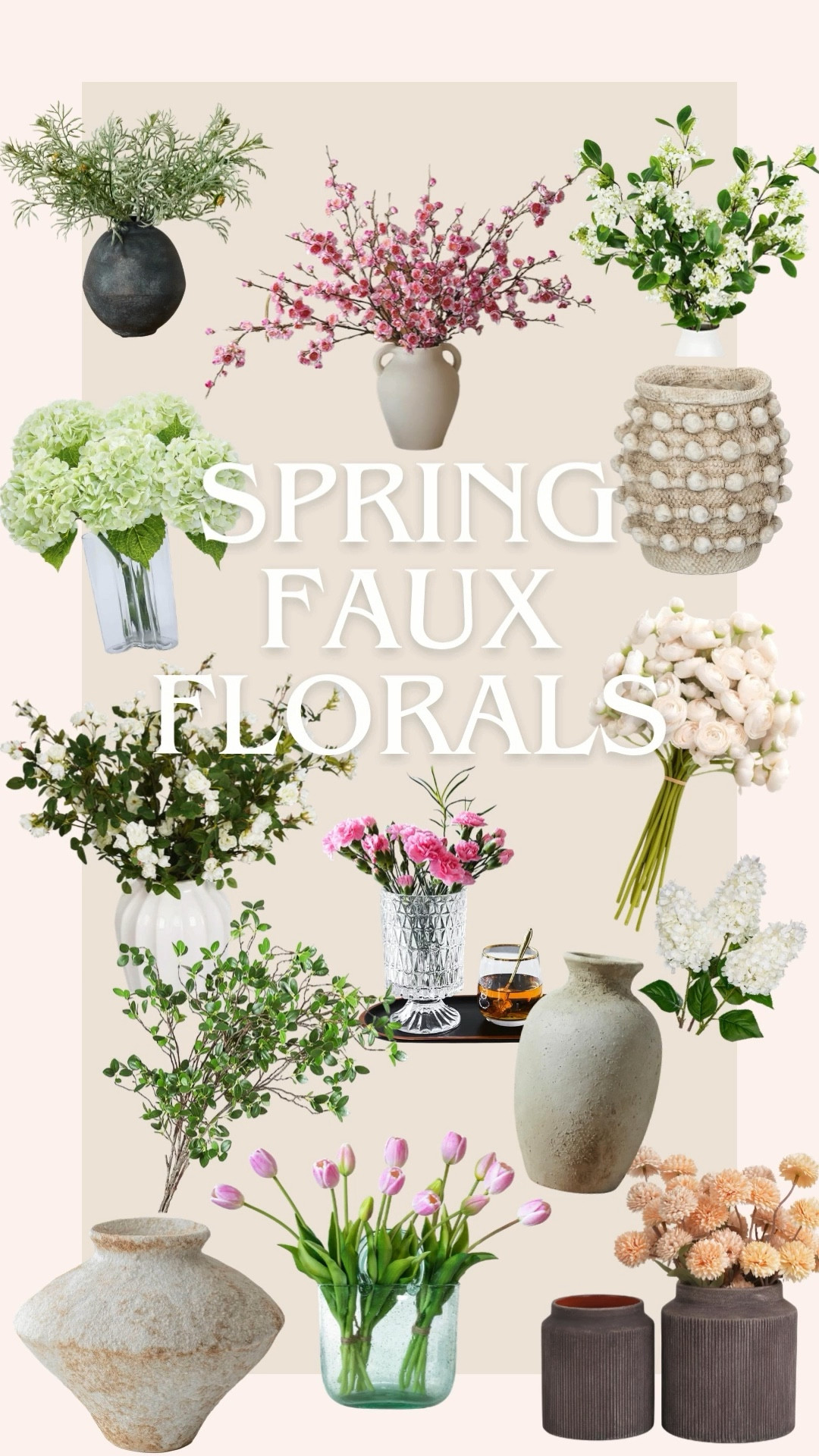 Spring faux florals arrangements with complementary statement vases add the perfect touch of charm to any space in your home 💐🏡

#LTKSeasonal #LTKHome
