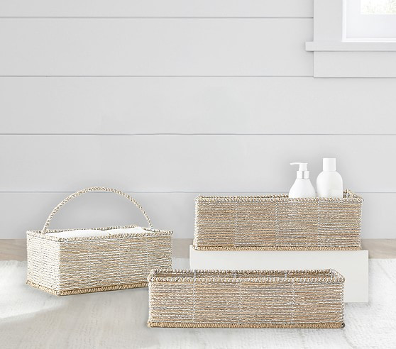 Silver Rope Nursery Storage | Pottery Barn Kids
