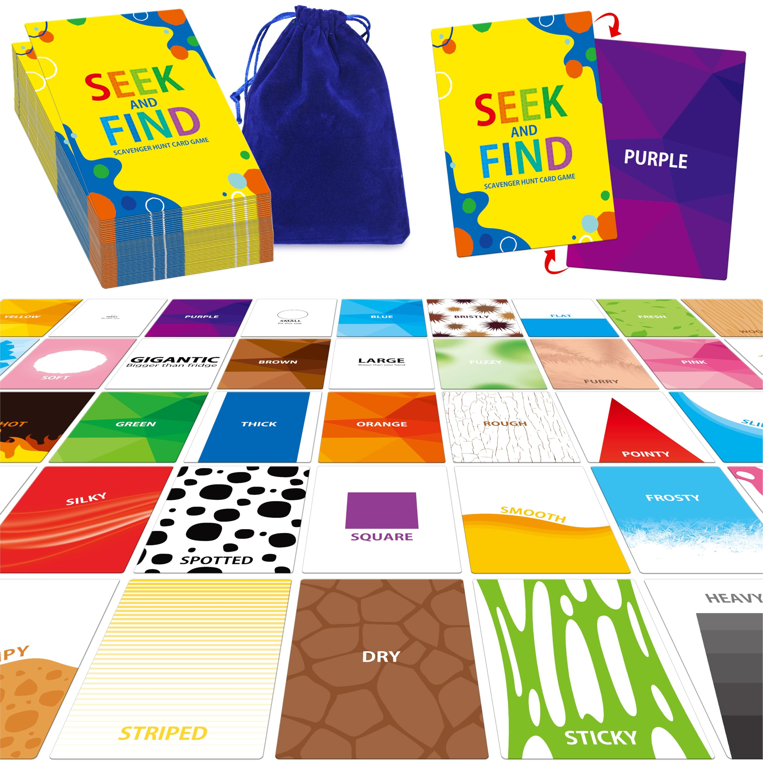 Outdoor Nature Scavenger Hunt Card Game, 50 Seek and Find Cards for Kids and Families, Funny Outs... | Amazon (US)