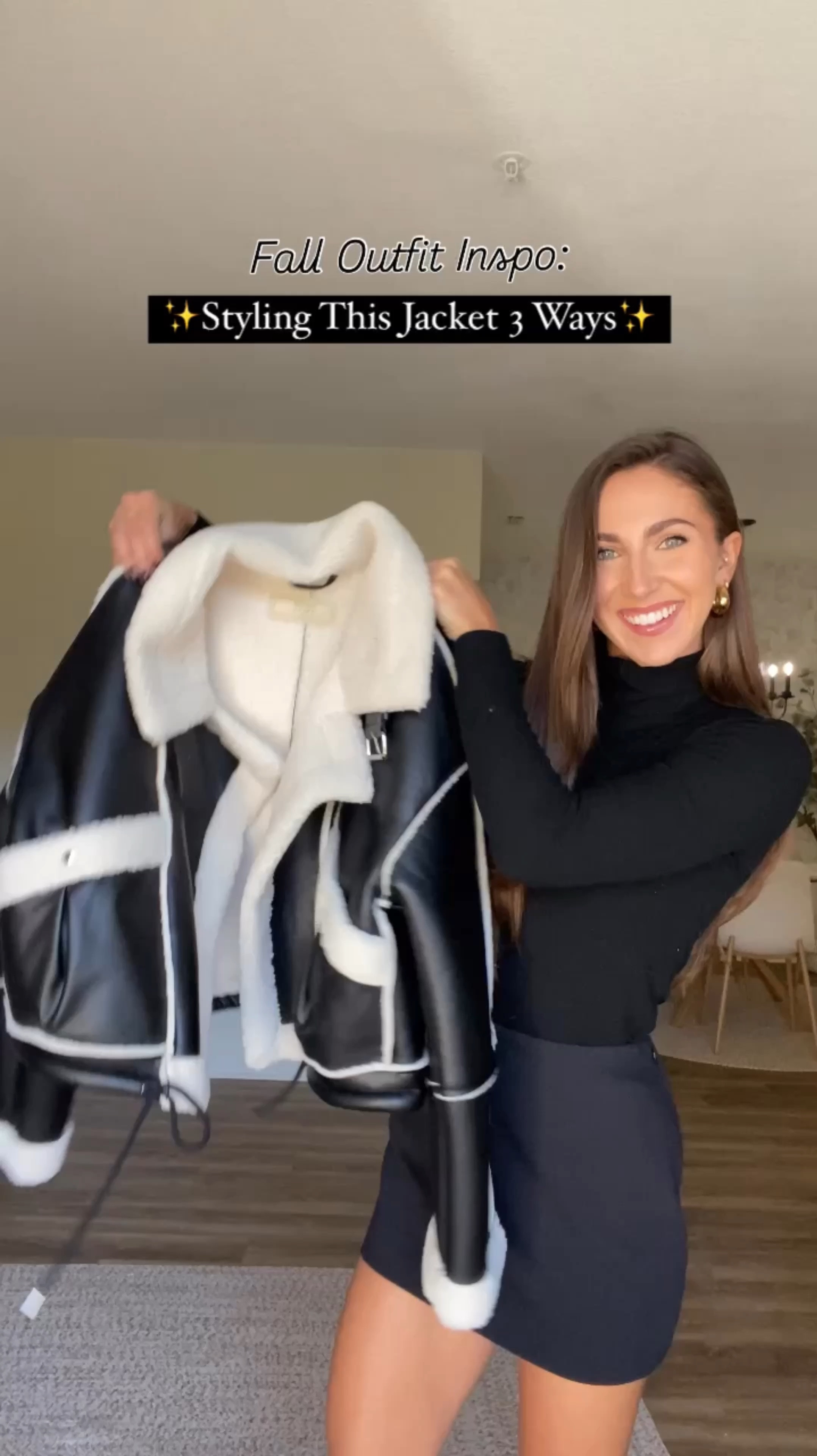 Obsessed with this jacket and how versatile it is!!✨🖤 I’m wearing a small 

#LTKStyleTip #LTKVideo #LTKSeasonal