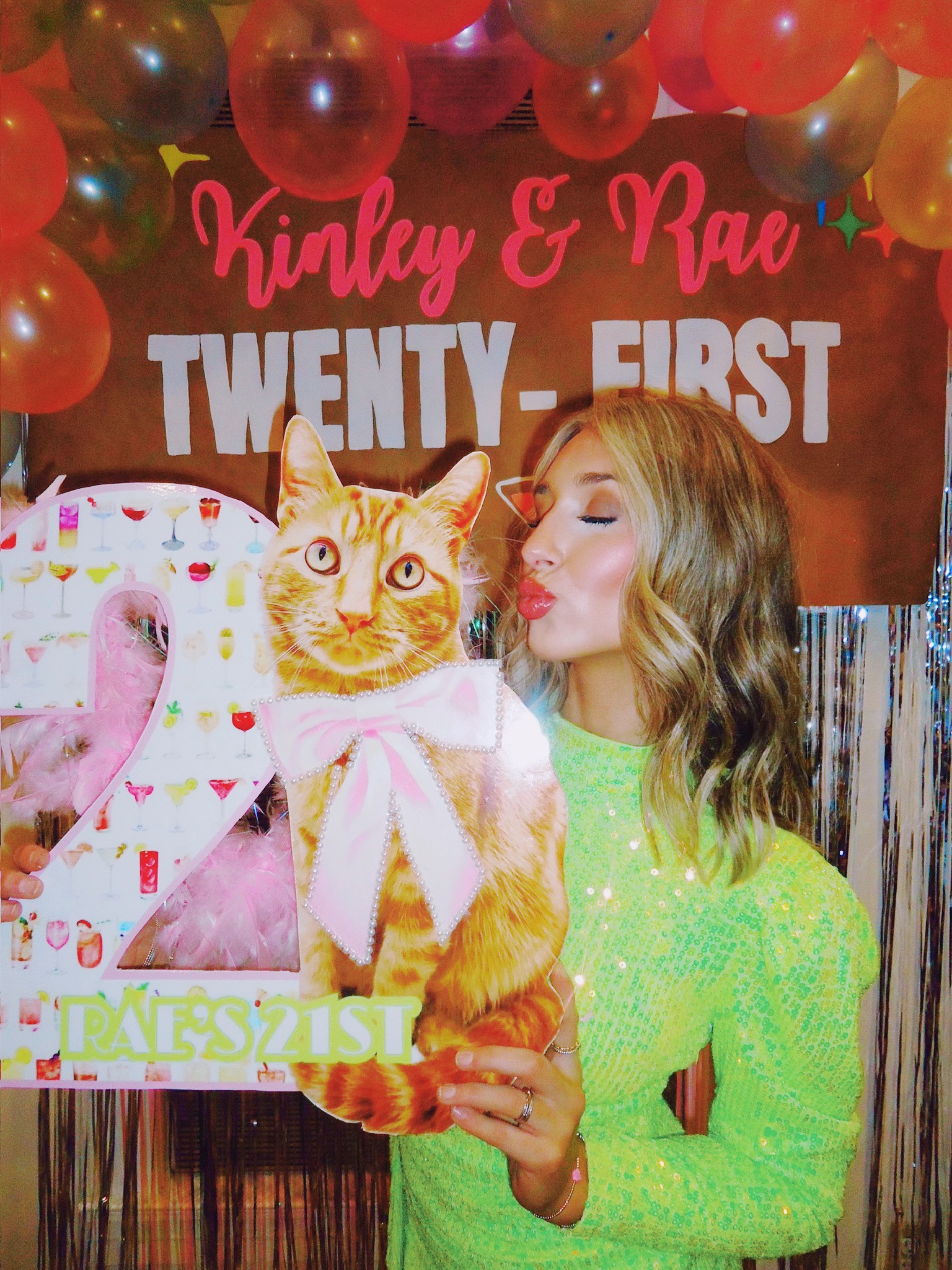 21ST BDAY!!!!! Sign night ootd!!!!!💗💗💗

Neon dress, sparkly, sequins, green, pink, colorful, fun, preppy, balloon arch, decorations, white boots, cowgirl, country, nash, nashville, birthday, cute, 

#LTKtravel #LTKshoecrush #LTKparties