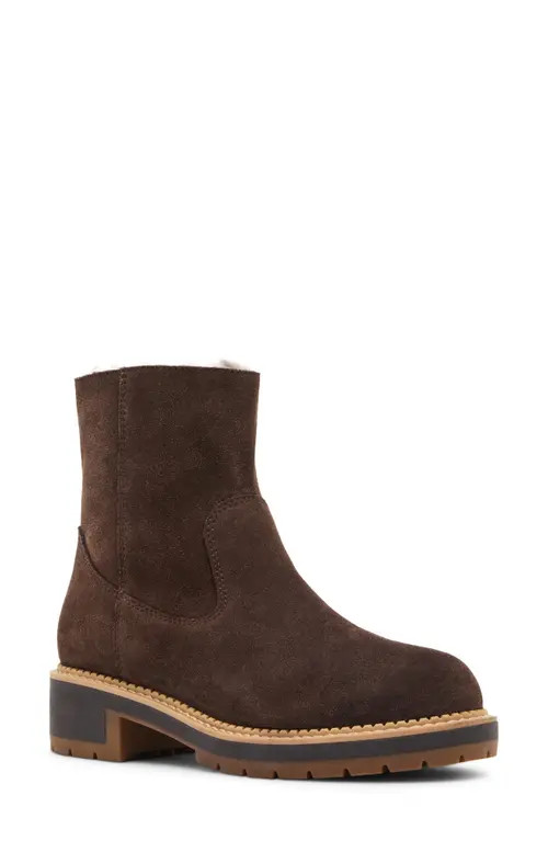 Blondo Nappa Waterproof Suede Bootie in Java Suede at Nordstrom, Size 11 | Nordstrom