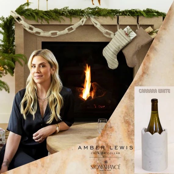 Amber Lewis Creator Collab Wine Chiller White Marble Wine - Etsy | Etsy (US)