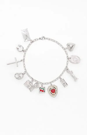 John Galt Silver Charm Bracelet | PacSun