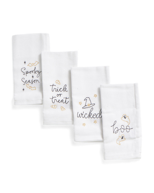 4pc Halloween Word Napkins | TJ Maxx