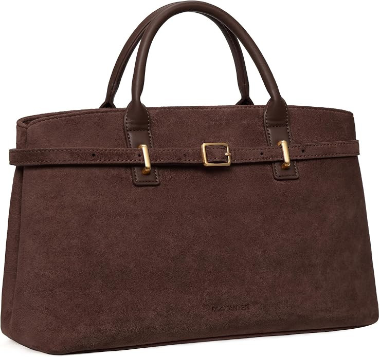 BOSTANTEN Soft Structured Satchel Bag for Women Medium Work Tote Handbag | Amazon (US)