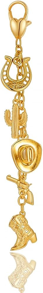 Western Cowgirl Keychain Bag Charms for Women Decorative Purse Charm for Handbags Beach Bikini Ch... | Amazon (US)