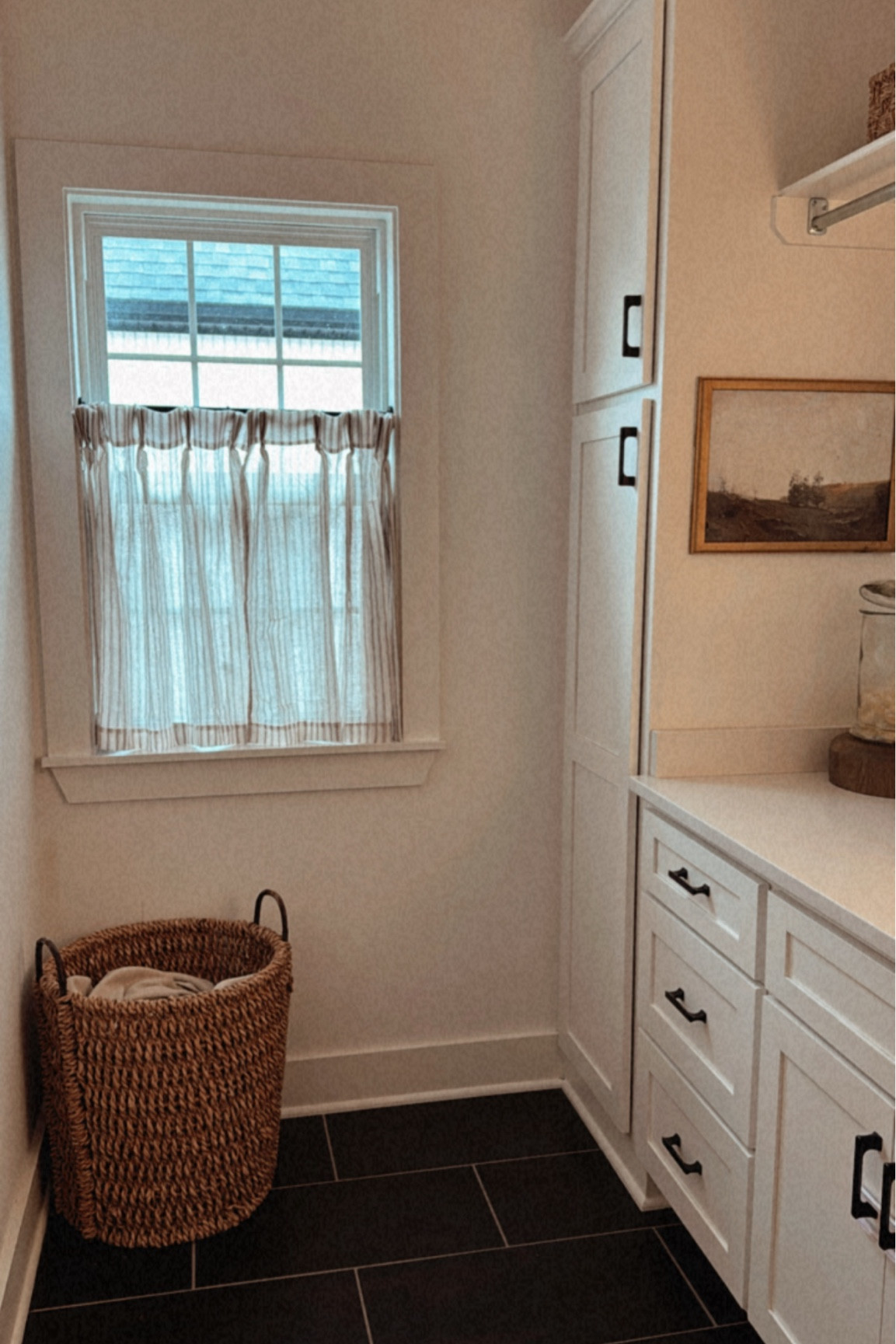 Cafe curtains! Laundry room decor, laundry room design, half bath design, laundry room window, kitchen curtains, kitchen cafe curtains, pleated curtains, pinch pleat curtains

#LTKHome #LTKHoliday #LTKFindsUnder50