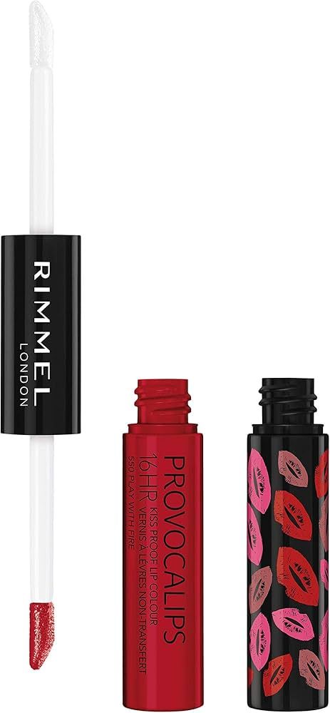 Rimmel London Provocalips 16hr Kiss-Proof Lip Colour - 55 Play With Fire, .14 fl.oz (34666744550) | Amazon (US)