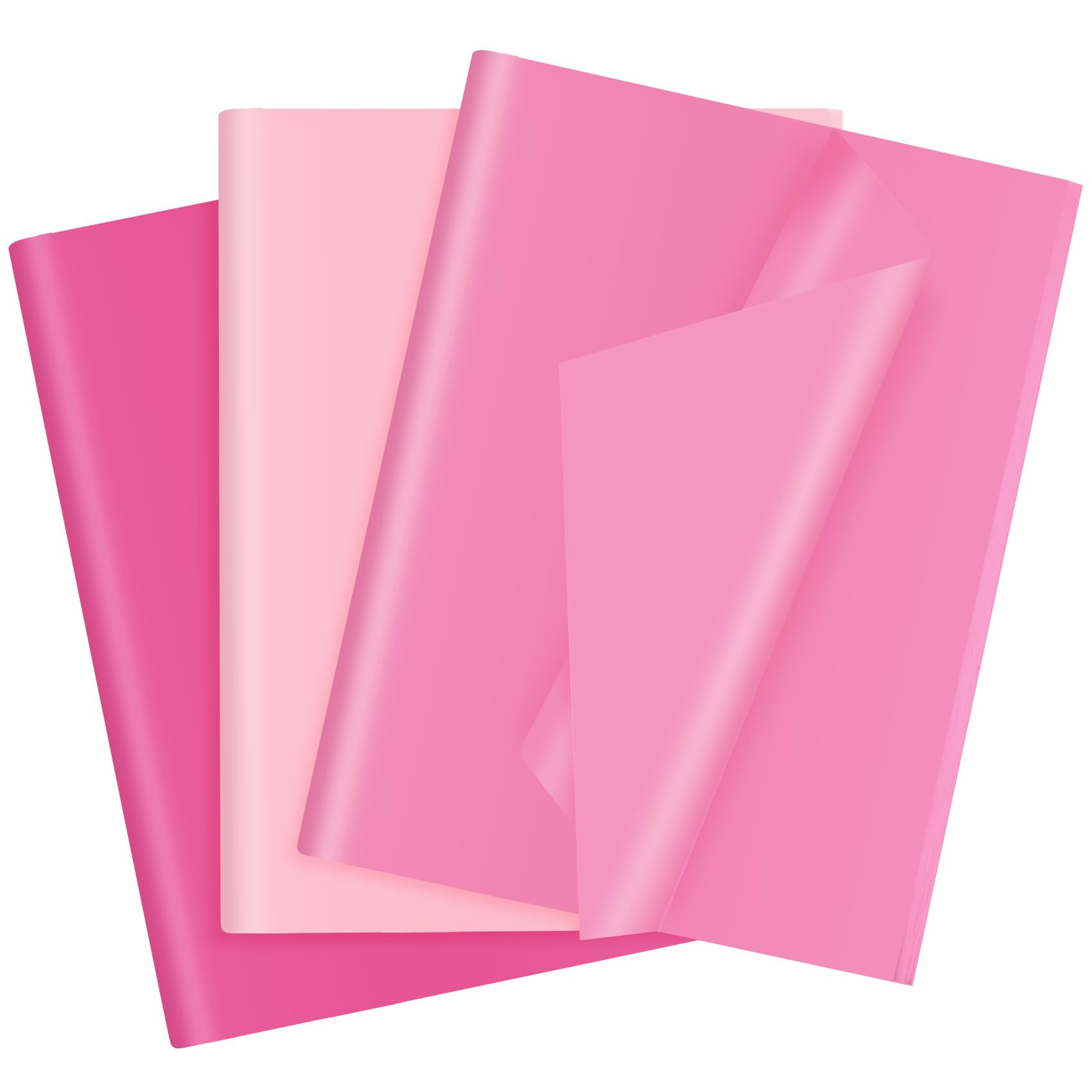 30 Sheets Pink Tissue Paper for Gift Bags, Assorted Pink Tissue Paper Wrap Bulk for Decoration We... | Amazon (US)