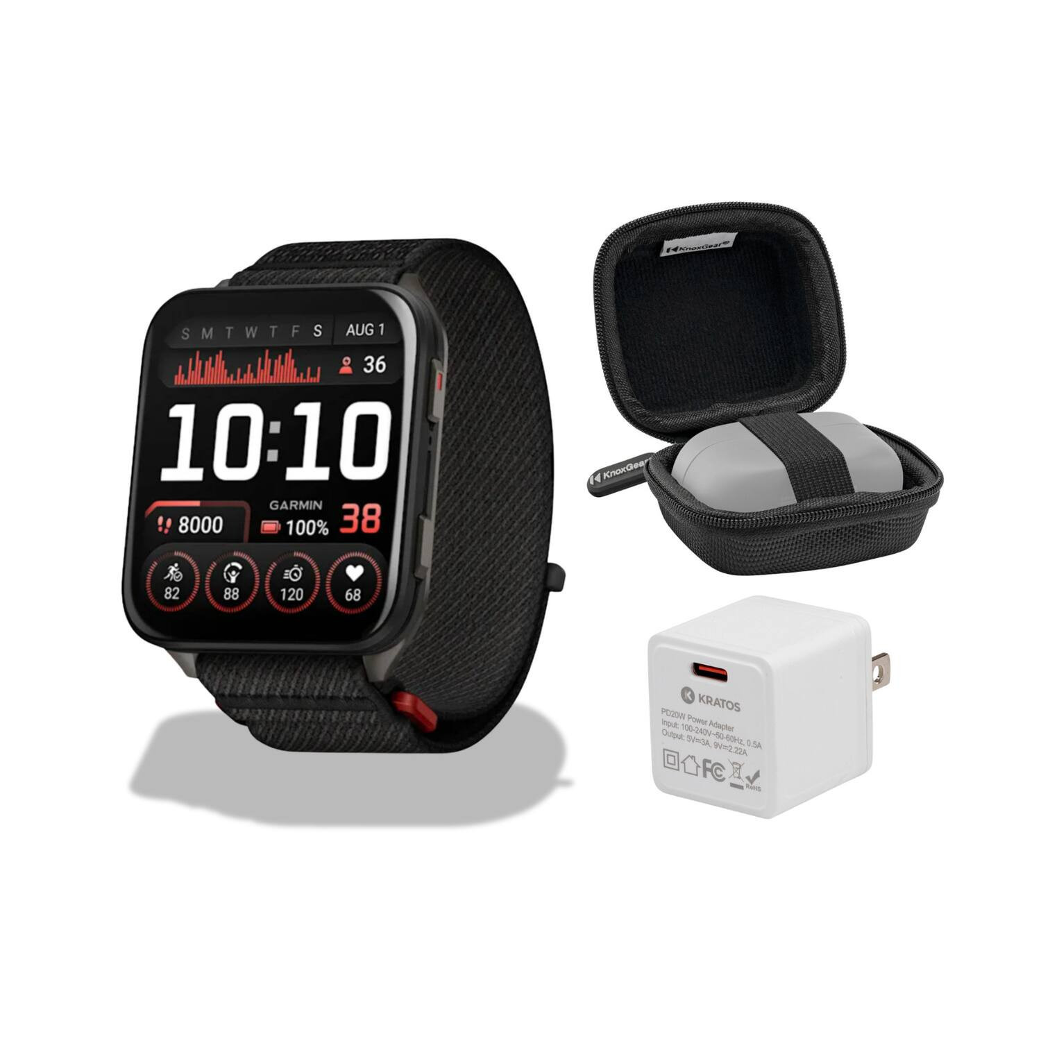 Garmin - Venu X1 Black with Slate Titanium Caseback/Black ComfortFit Band Bundle - Black - (2025) | Best Buy U.S.